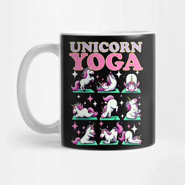 Yoga Unicorn Funny Cute Magical Namaste Meditation by DigitalNerd